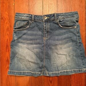 Zara Classic Blue Denim Skirt